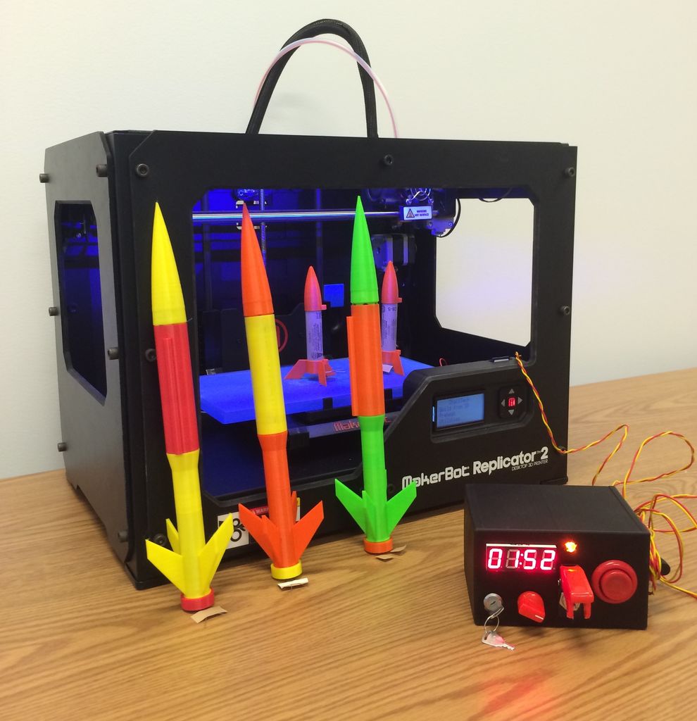 Arduino Model Rocket Launcher for 3D Printed Rockets