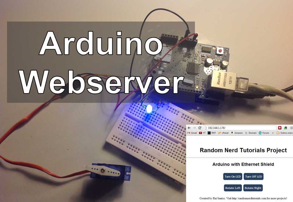 Arduino Webserver Control Lights Relays Servos etc...