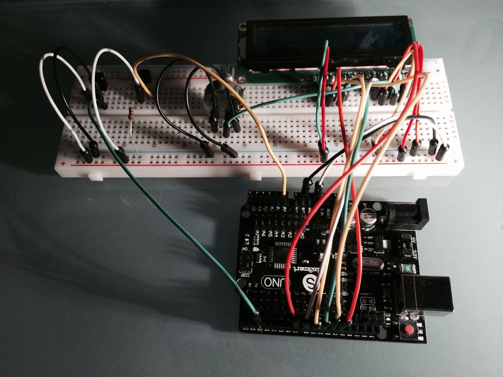 Capteur temperature choix du type de degres par infrarouge using arduino circuit