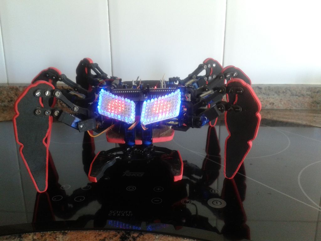 DIY handmade Hexapod with arduino (Hexdrake)