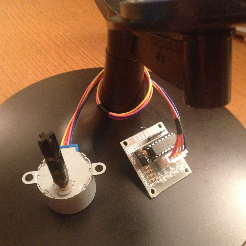 Earth Globe Rotating With Arduino Or Raspberry Pi Controlled Stepper Motor using arduino circuit