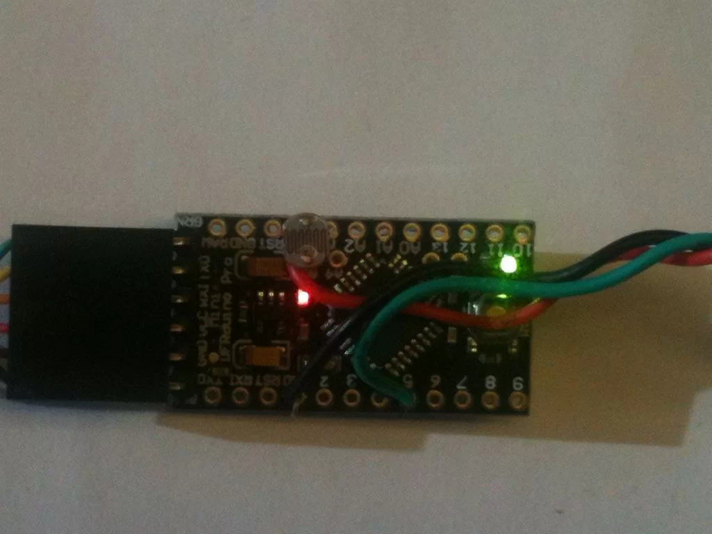 Laser Pointer Switch using arduino circuit