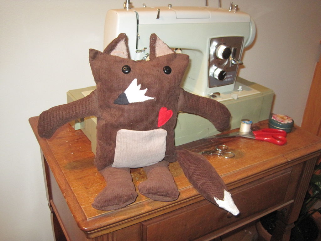 LilyPad Arduino Stuffed Fox Toy