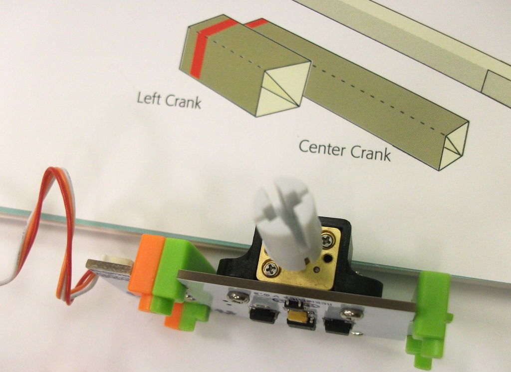 Papercraft Automata Race Game littleBits Circuit using Arduino 1