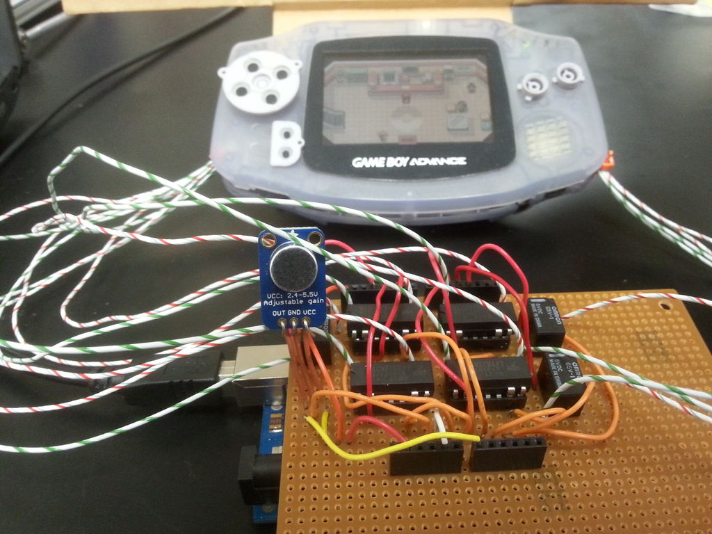 Speech-controlled Game Boy Advance using arduino