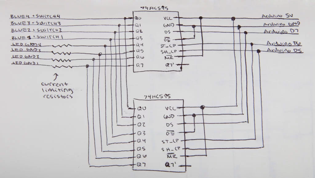 Sugarcube MIDI Controller schematic
