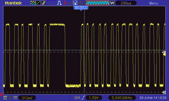 12kbps simple audio data transfer for AVR