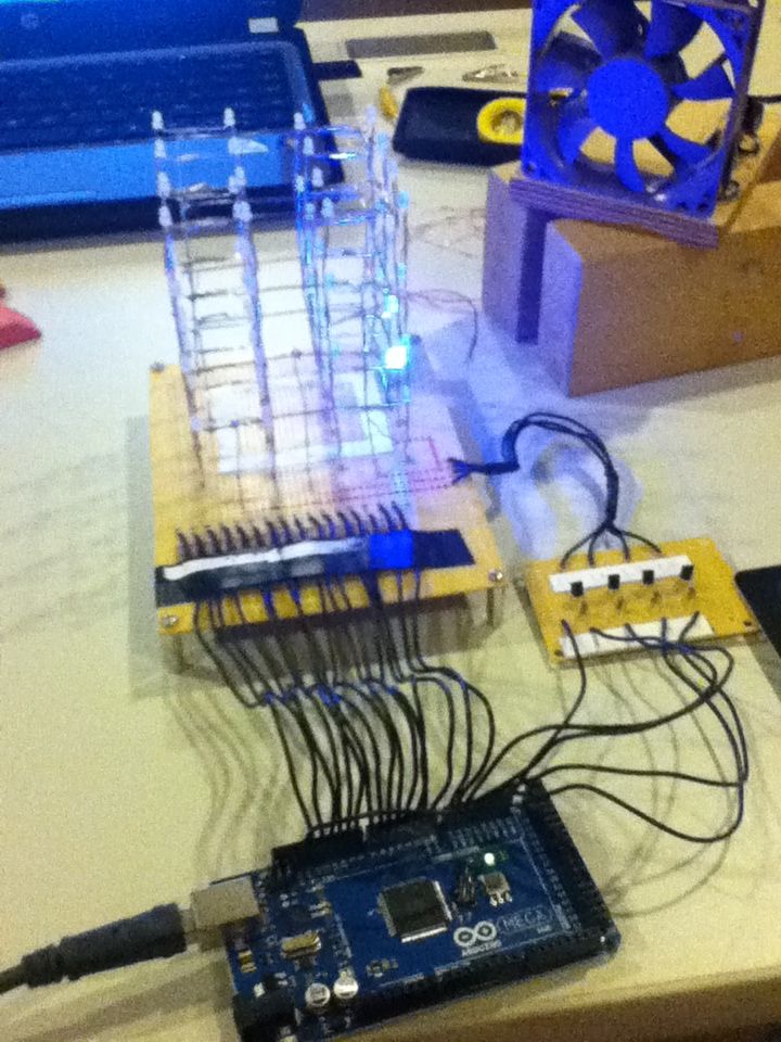 4x4x4 LED Cube Arduino