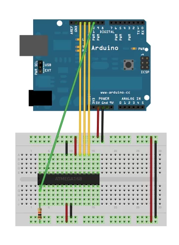 AVR Programming Tutorial circuit