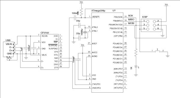 An Arduino Compatible Using CP2102