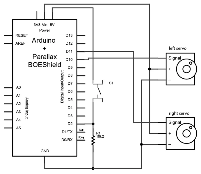 Making a program start using a switch schematic