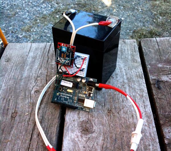 Remote sensing with Arduino and XBee