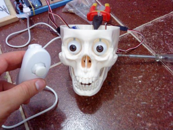 Interactive skull