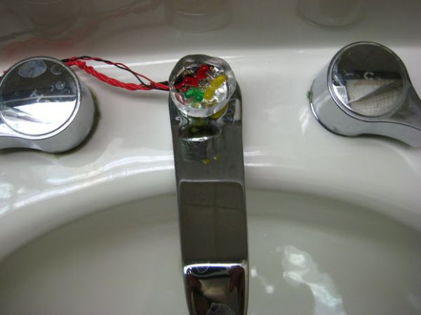 Low Cost Water Flow Sensor and Ambient Display