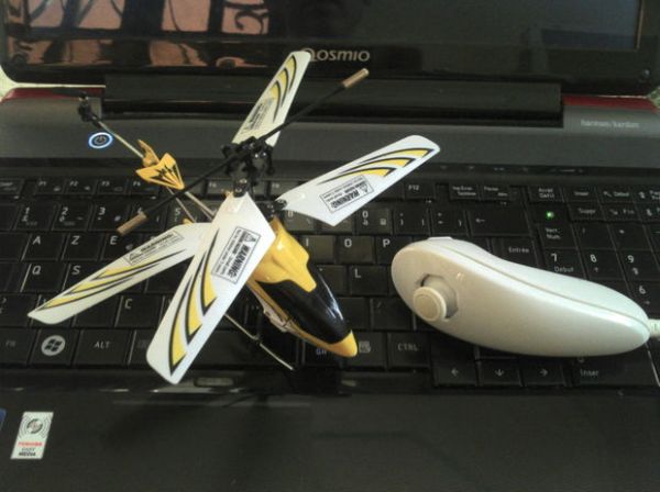 Nunchuk controlled Helicopter