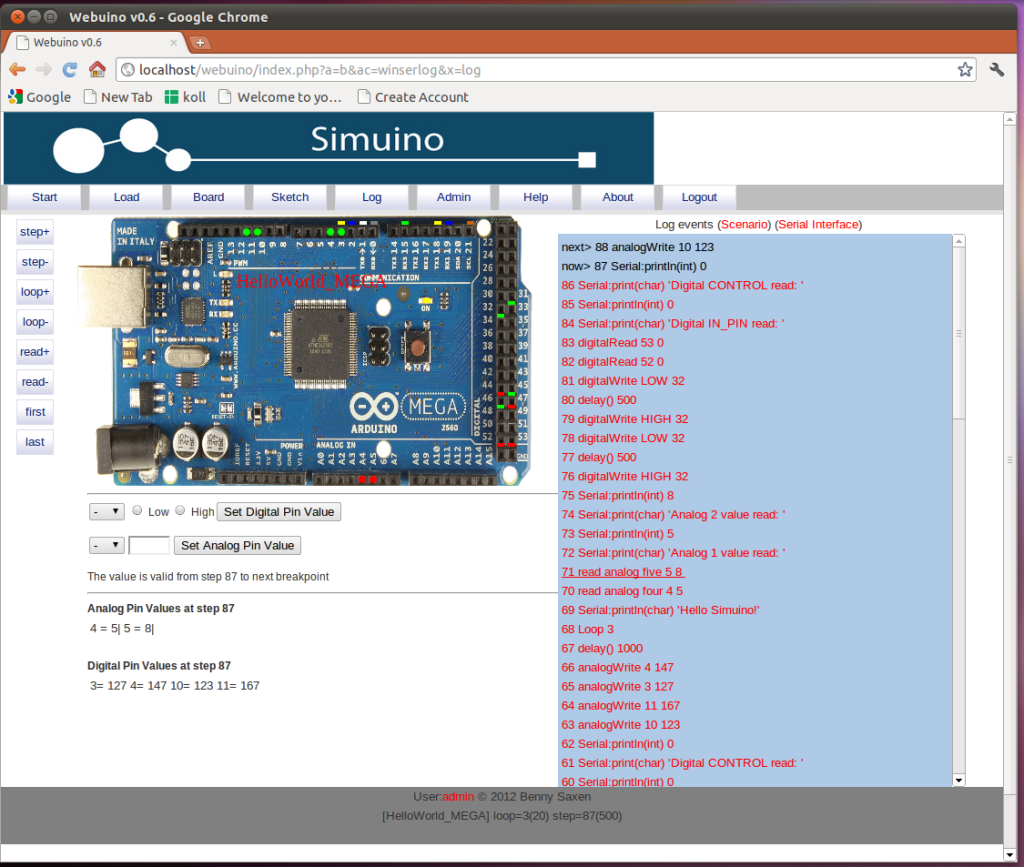 arduino simulator deliverable