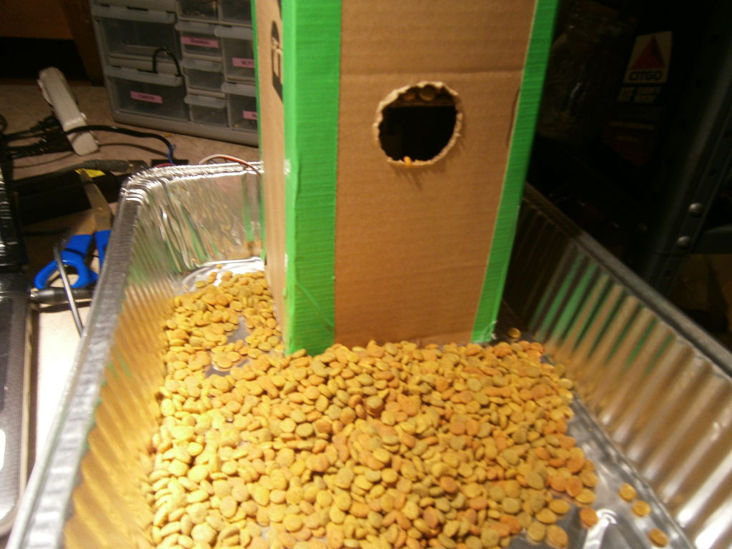 Vacation Pet Feeder from Recycled Materials