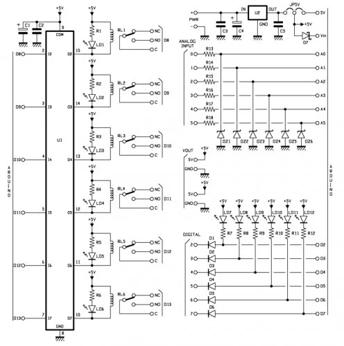 A useful and simple IO Shield for Arduino