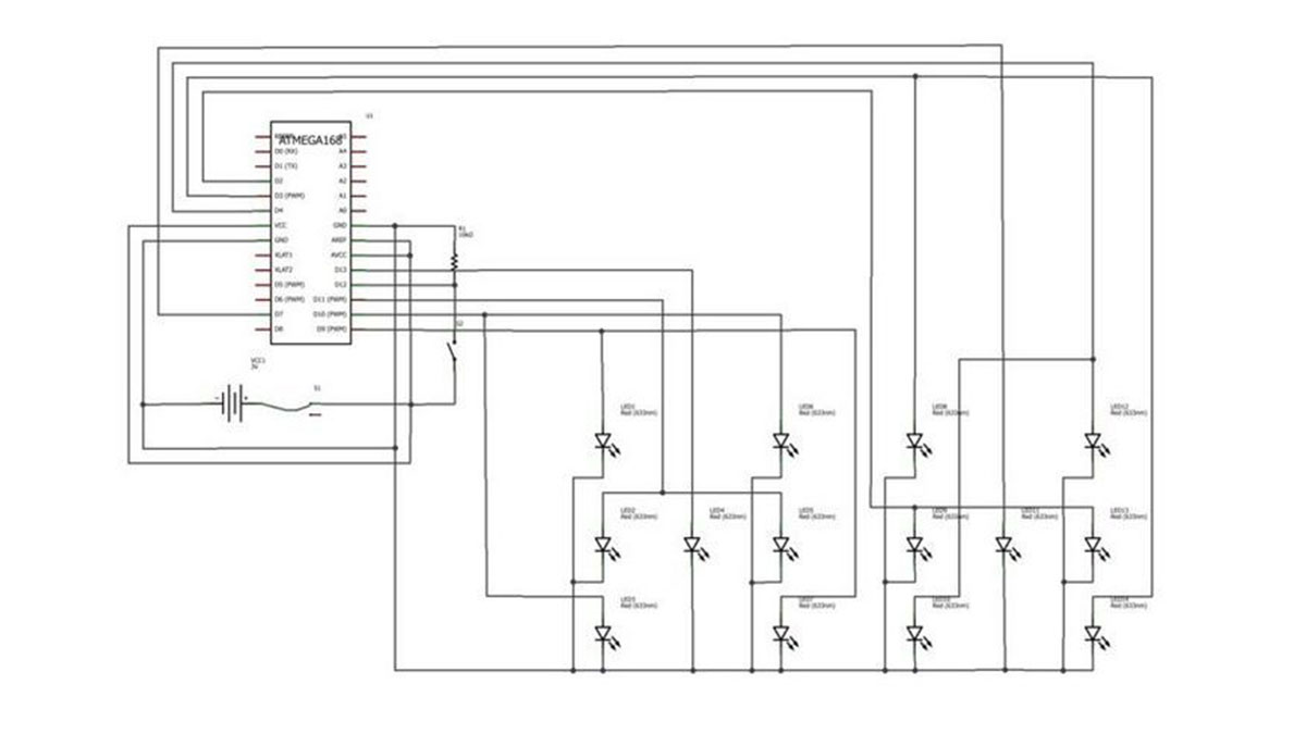 Arduino Double Dice Jewelry Box schematic