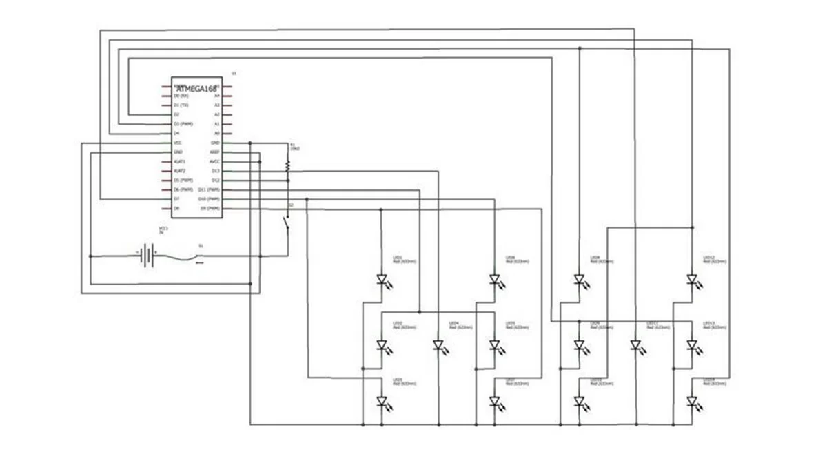 Arduino Double Dice Jewelry Box schematic