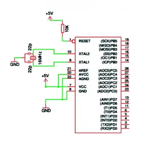 Arduino ISP (In System Programming) and stand-alone circuits