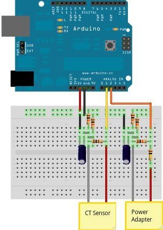 How to build an Arduino energy monitor - measuring mains voltage and current