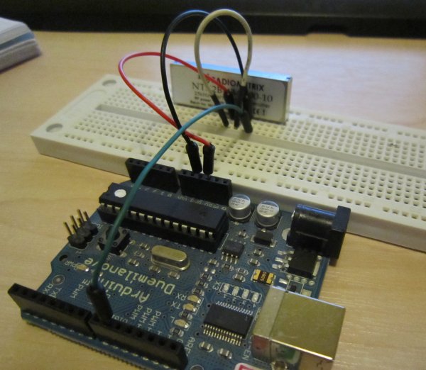 Linking an Arduino to a Radiometrix NTX2B Transmitter