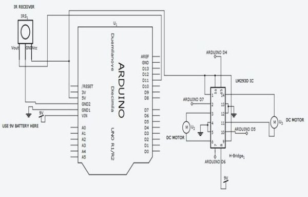 remote controlled robot using arduino