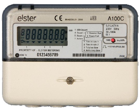 Reading pulses from meters with pulse outputs..