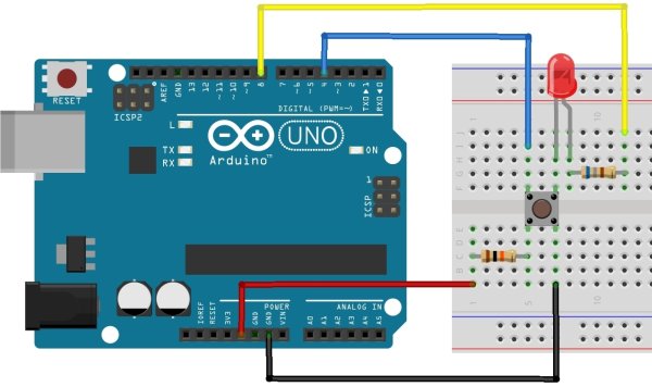 Using Push Button Switch with Arduino Uno