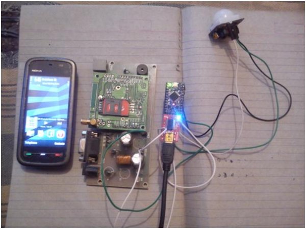 Arduino Based Security System using GSM PIR Sensor