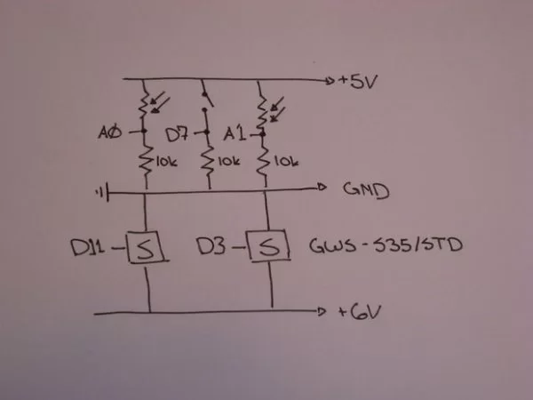 The Arduino Mothbot Schematic