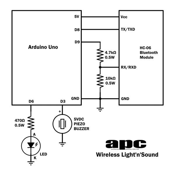 Arduino Projects  Wireless Arduino Schematic