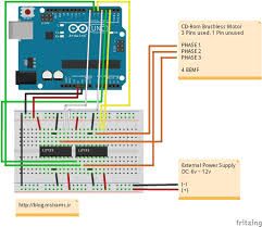 Brushless DC (BLDC) motor with Arduino – Part 2. Circuit and Software
