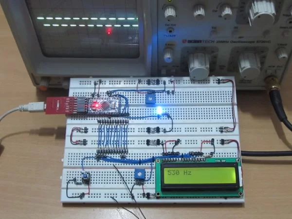 How To Make a Simple Variable Frequency Generator Using Arduino schematic
