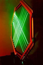 Possibly the first ever laser harp...