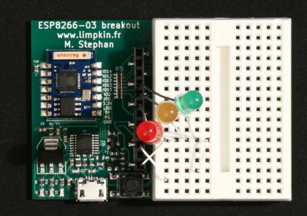 A Development Board for the ESP8266 03