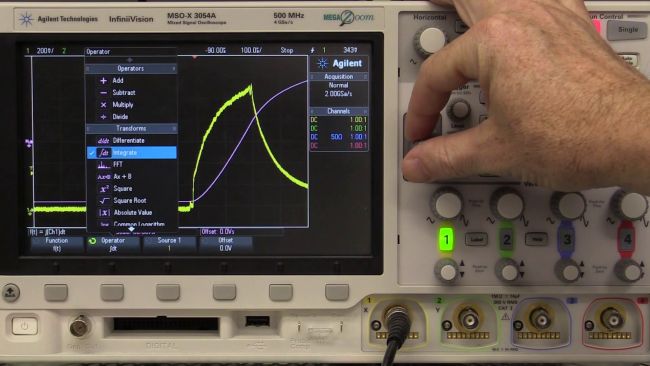 How Why to use Integration on an Oscilloscope