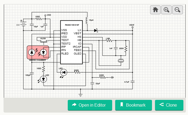 Photoelectric Smoke Detector Circuit Diagram