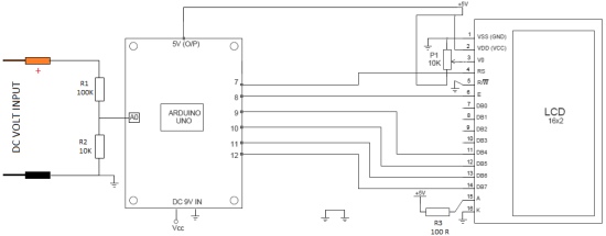Arduino Digital Voltmeter 0V to 30V - duino
