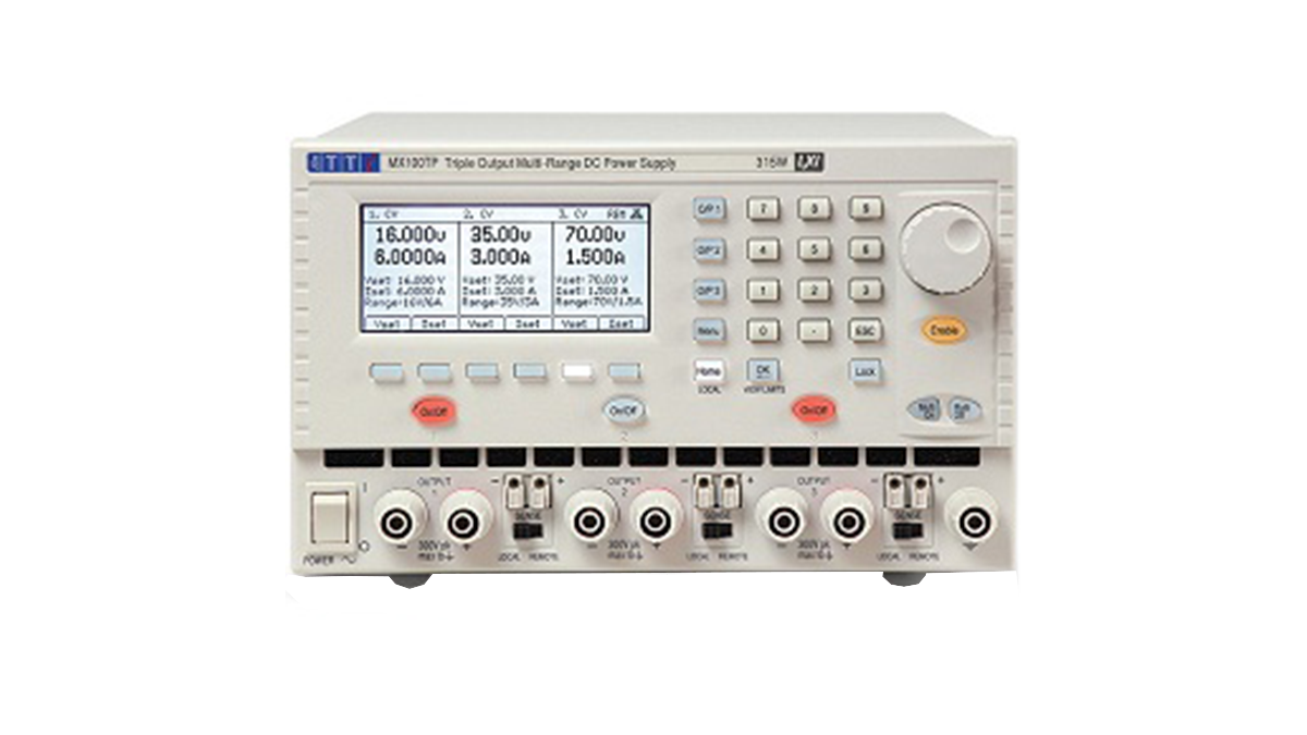 Triple output lab power supply offers paralleling tracking 1