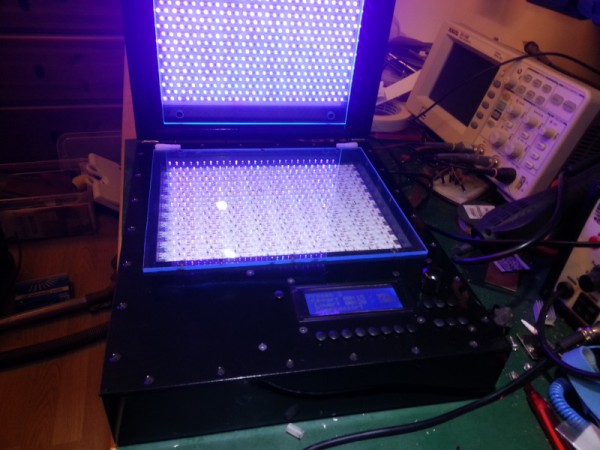 DIY Double Sided 60W LED UV Radiation Unit With Vacuum Pump