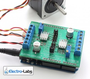 DIY Dual Stepper Motor Driver Shield for Arduino