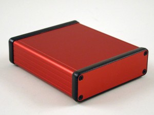 HAMMOND 1455 aluminium enclosures now also in attractive red version