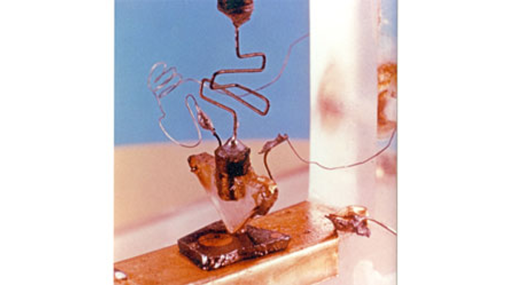 1st successful test of the transistor December 16 1947