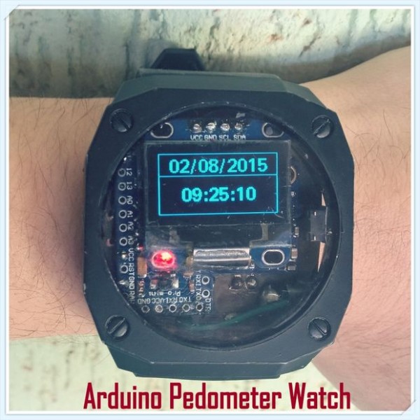 Arduino Pedometer Watch With Temperature Altitude and Compass