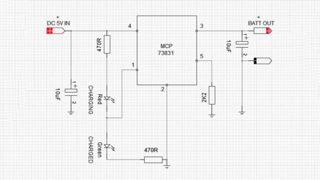 3.7V Li Ion Battery Charger Circuit
