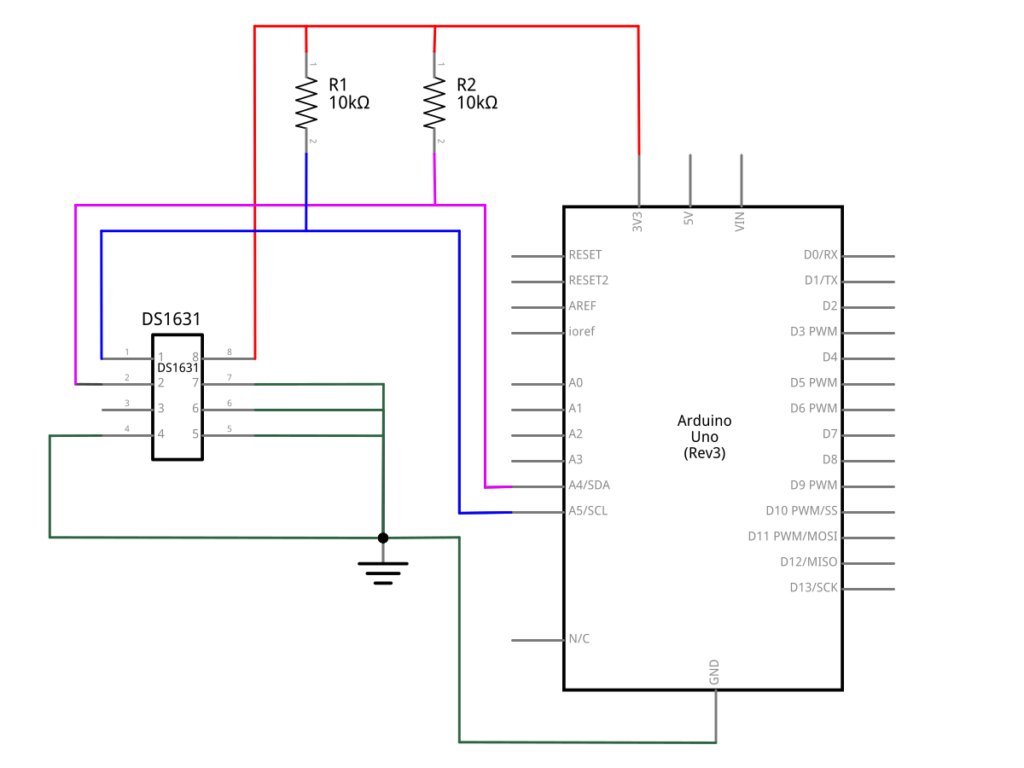 DS1631 - Arduino Code and Temperature Validation - duino