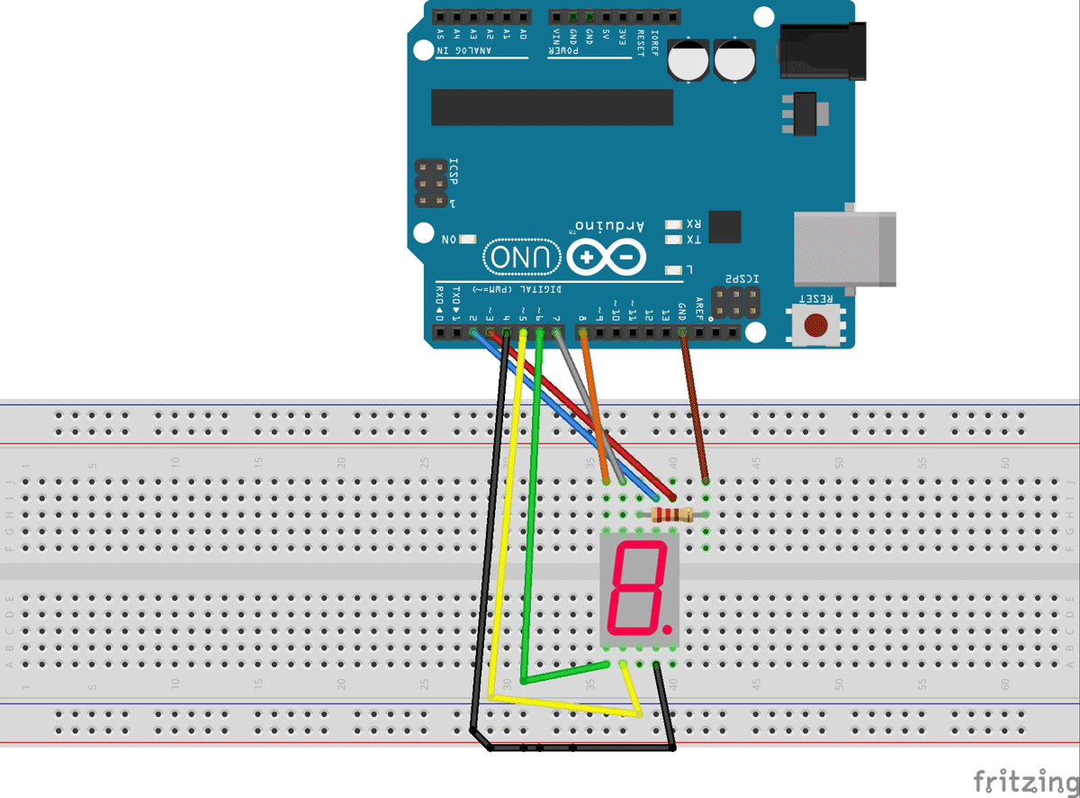 Arduino-7-Segment-Circuit
