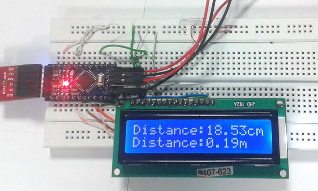 Arduino Based Distance Measurement Using Ultrasonic Sensor 0863